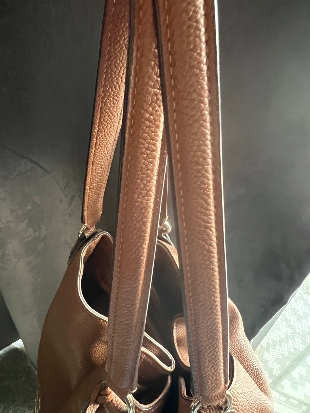 Coach Edie Cognac Shoulder Bag - Picture 4 of 5